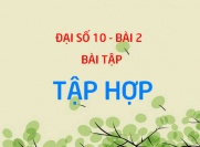 Bài tập về Tập hợp con, cách xác định số phần tử và tìm số tập con của một tập hợp - Đại số 10 bài 2